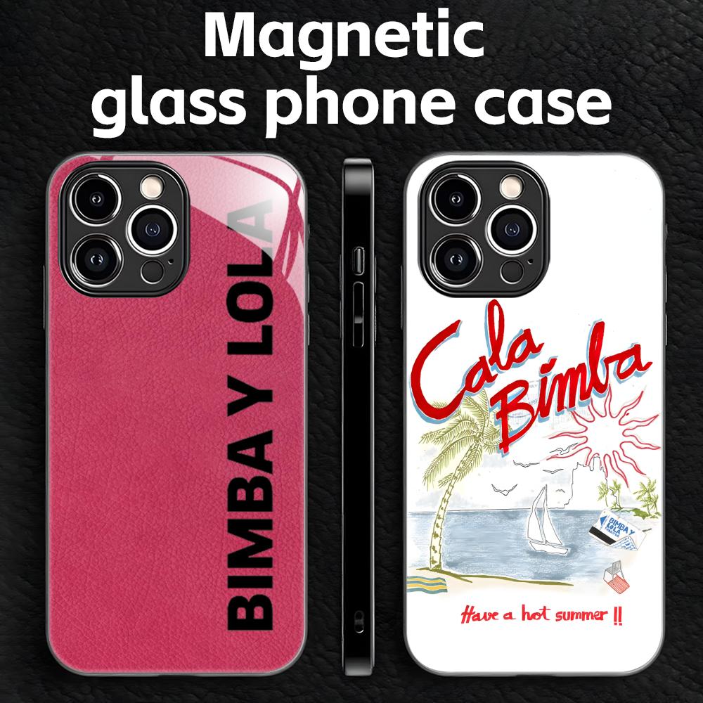 Phone Accessories Brand - Coque de téléphone en verre magnétique