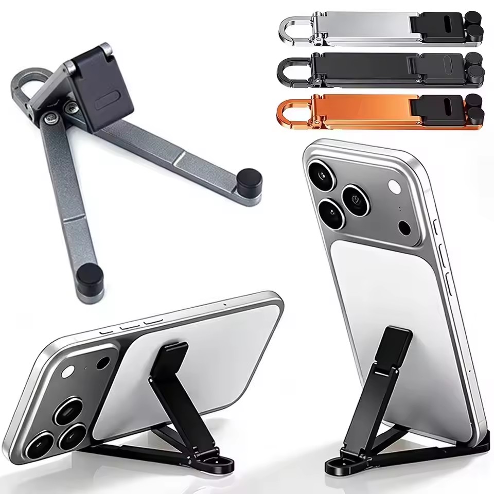 Desk Phone Stand - Support de téléphone pliable pour porte-clés,