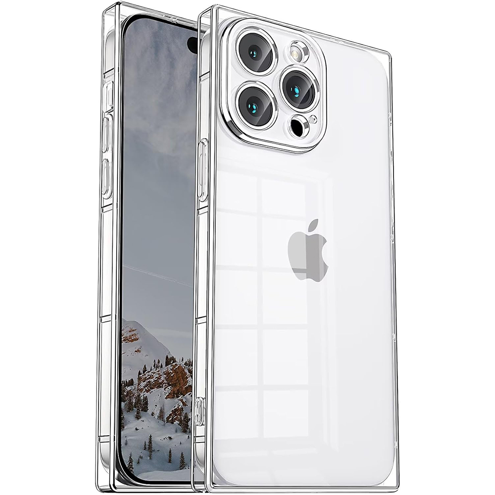 Phone Accessories Online - Coque de téléphone carrée transparente pour