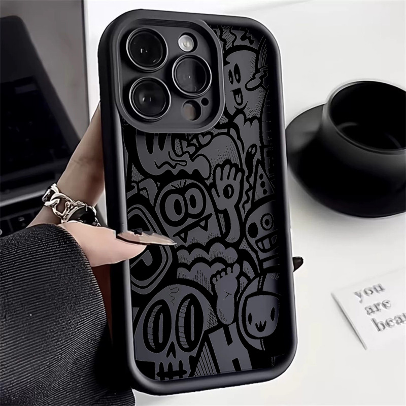 Phone Accessories To Sell - Coque de téléphone noire à motifs