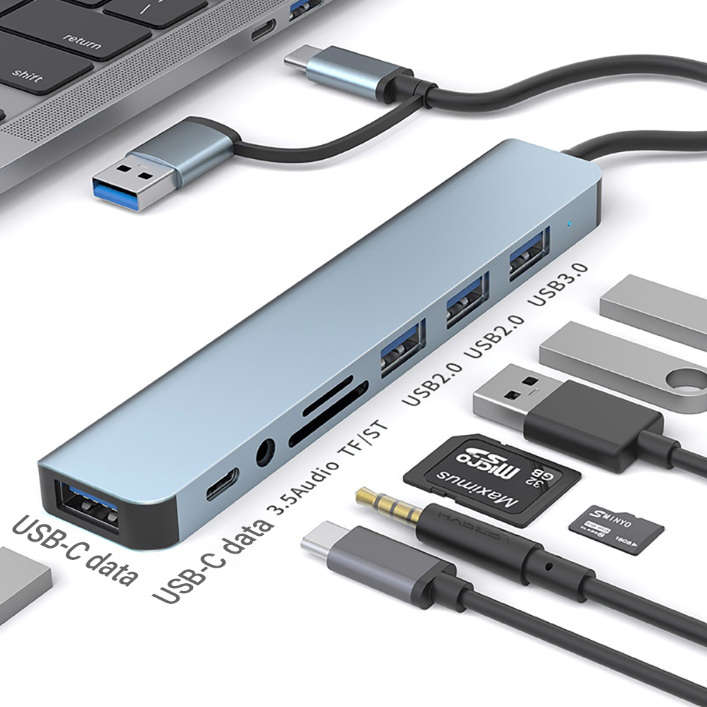 Phone Accessories You Need - Station d'accueil USB 9-en-1 à double