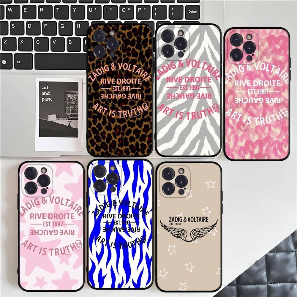 Phone Accessories Brand - Coque de téléphone noire Z-Zadig V-Voltaire